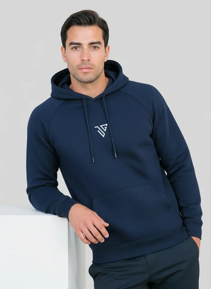 Navy blue Pride Hoodie styled for relaxed everyday use